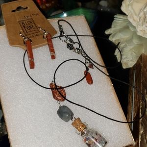 Semiprecious stones chips necklace 😍